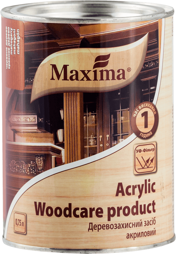Maxima „ACRYLIC WOODCARE PRODUCT” Vizes bázisú vastaglazúr UV-szűrővel