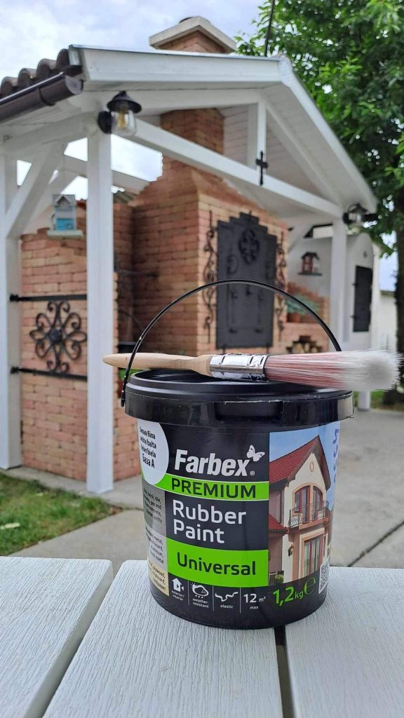 A Farbex Rubber Paint az egyik legtökéletesebb választás kerítés festésre is. 9#
